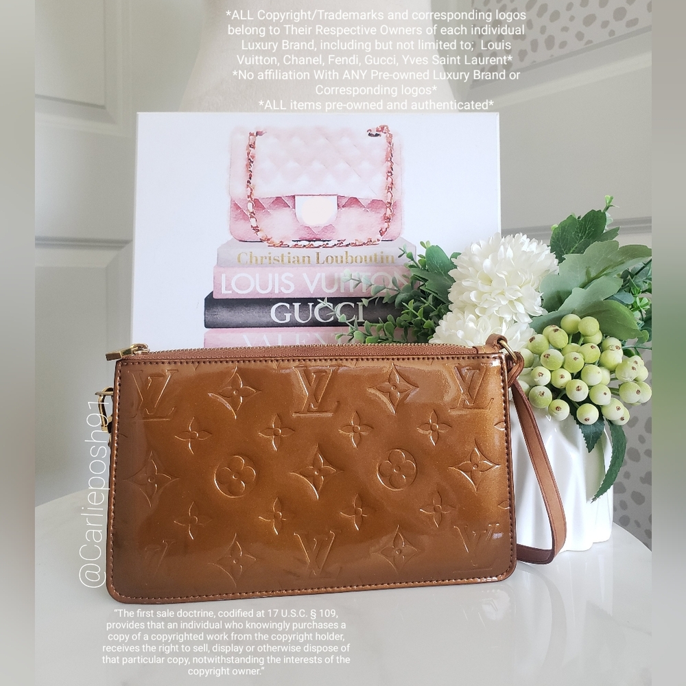 **SOLD** Authentic Pre-owned Louis Vuitton Lexington Vernis Pochette Bag - Picture 5 of 15